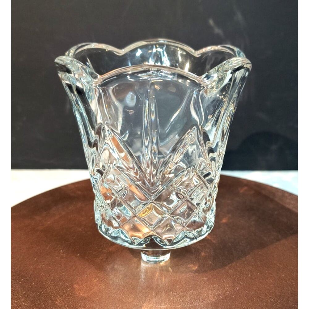 1253. HomeCo Cambridge Clear Glass Peg Votive Holder